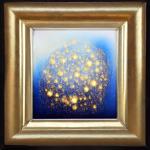 Rainwater Bubbles and Lights in Cracked Diamond