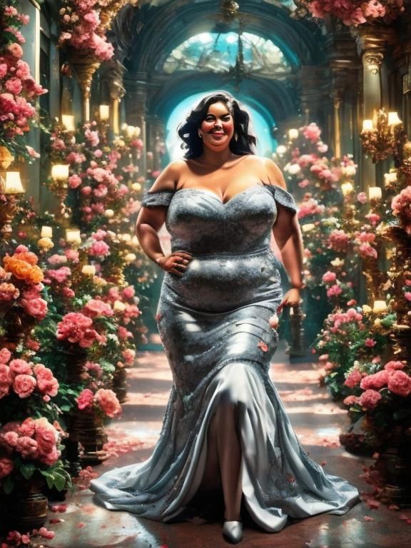 BBBW Beach Grand Entrance in Hyperrealistic Style