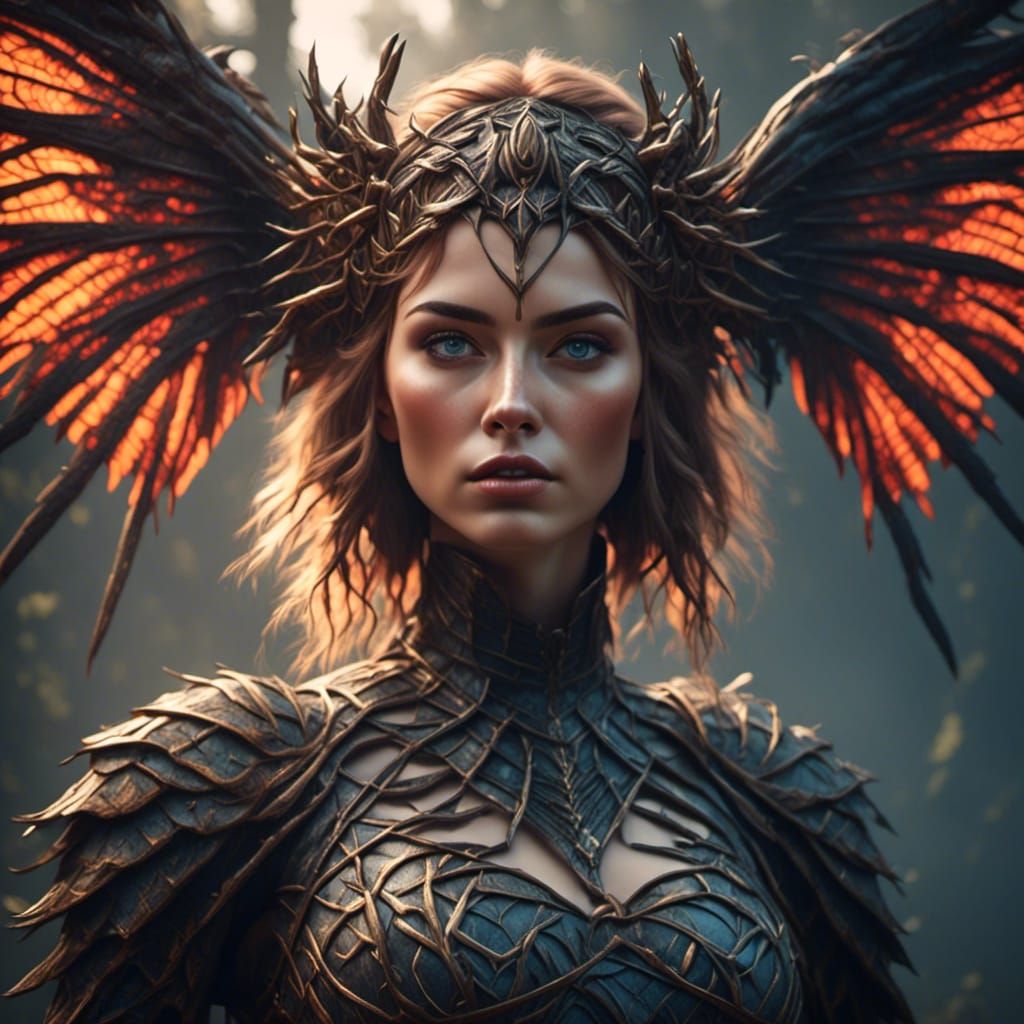 Epic Female Portrait with Intense 3D Depth