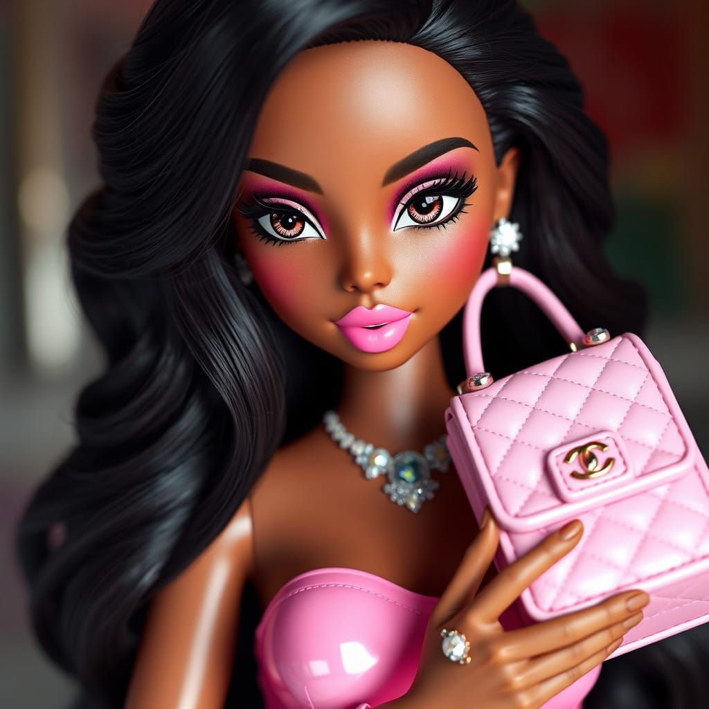 Brown Skinned Goddess in Dreamlike Chanel Attire