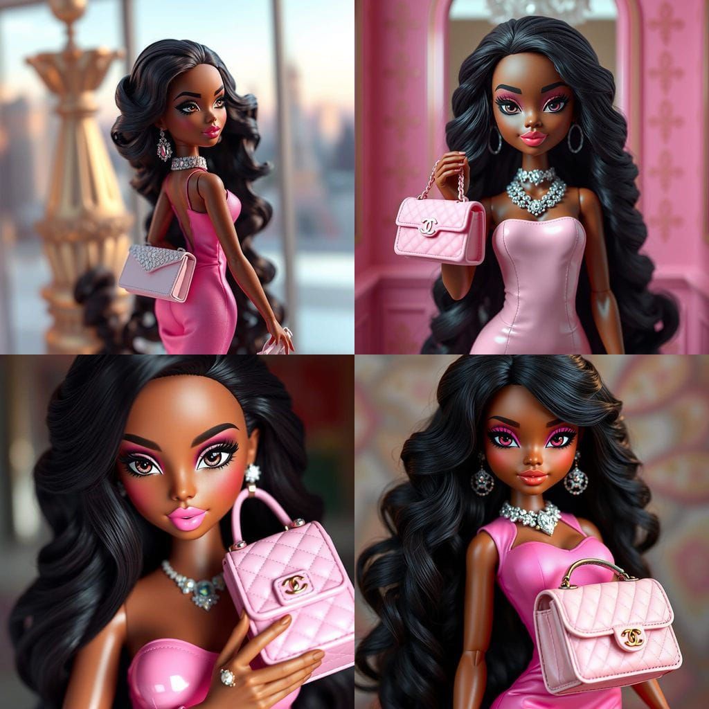 Hyper Realistic Brown Skinned Beauty in Latex and Luxury