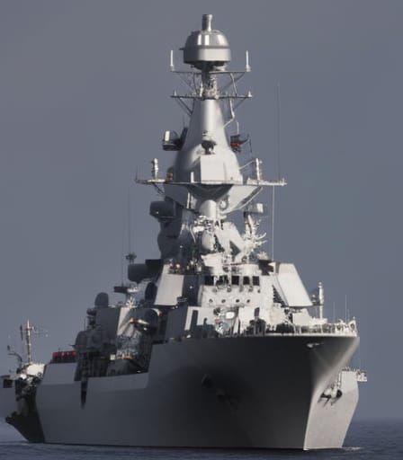 Heavy Guided Missile Cruiser at Sea
