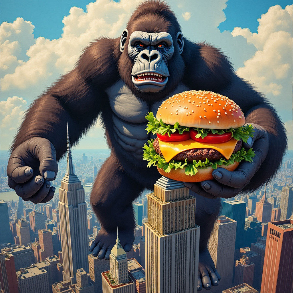 King Kong's Gouache Cheeseburger in New York City