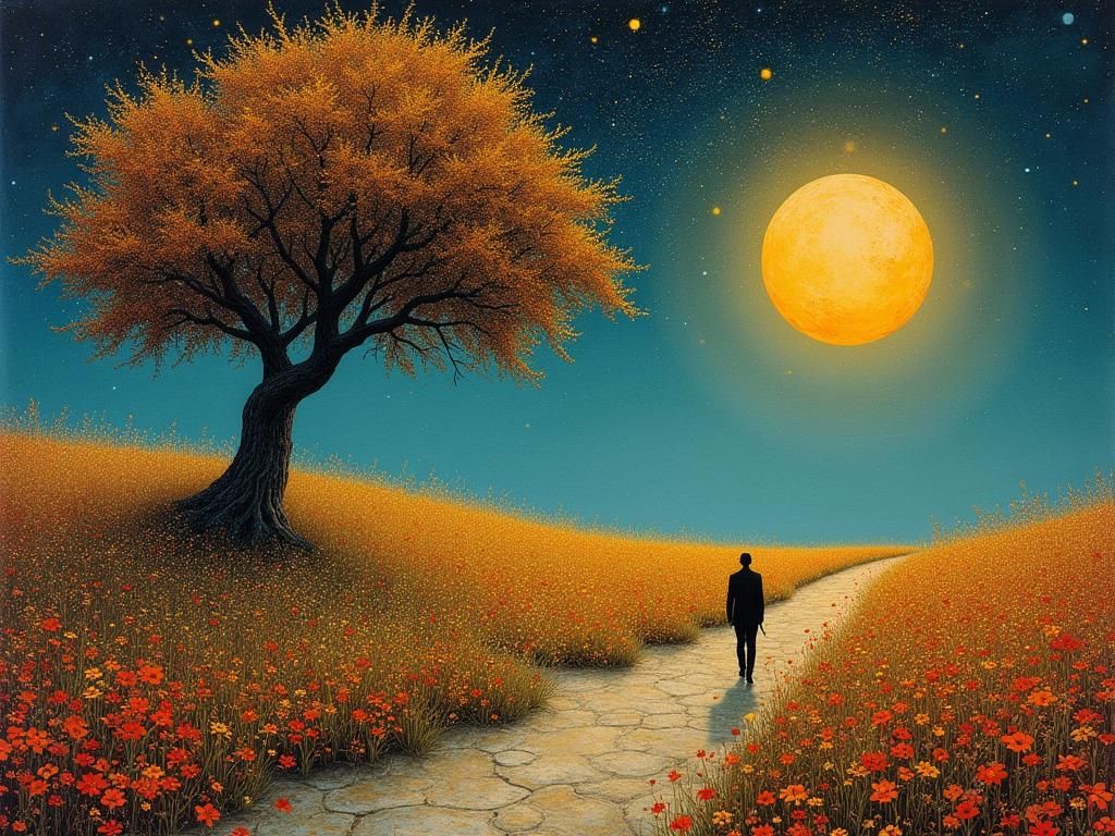 Celestial Vista Beyond the Sun in Velvet Painting Style