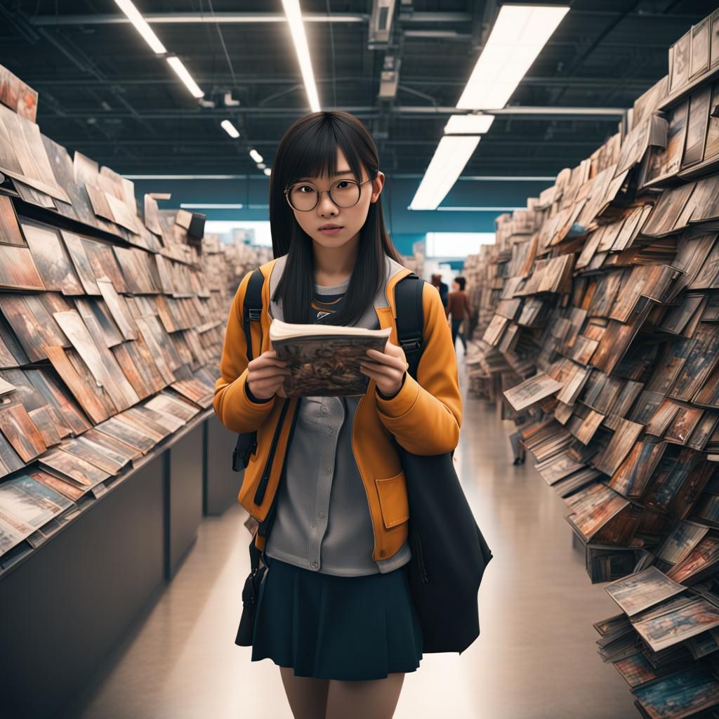 Japanese Nerd Shopping at Comic Con: Digital Matte Painting