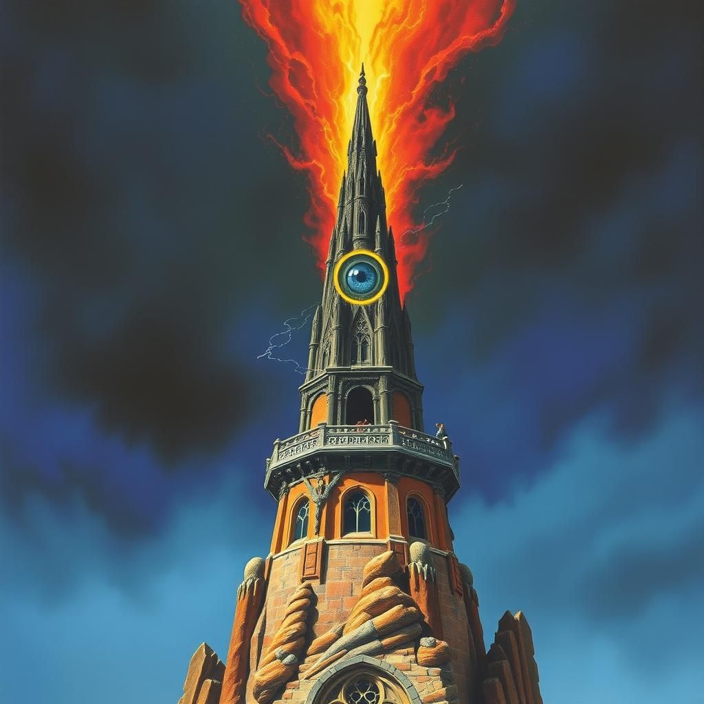 The Eye of Sauron Atop Barad-Dûr