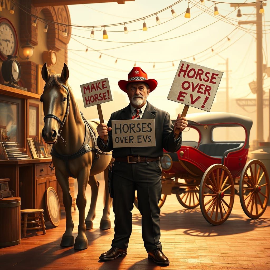 MAGA Republican Nostalgia, EV Skepticism in a Vintage Americ...