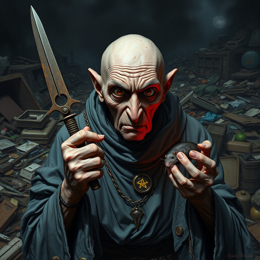 Mad God of Decay in Post-Apocalyptic Wasteland