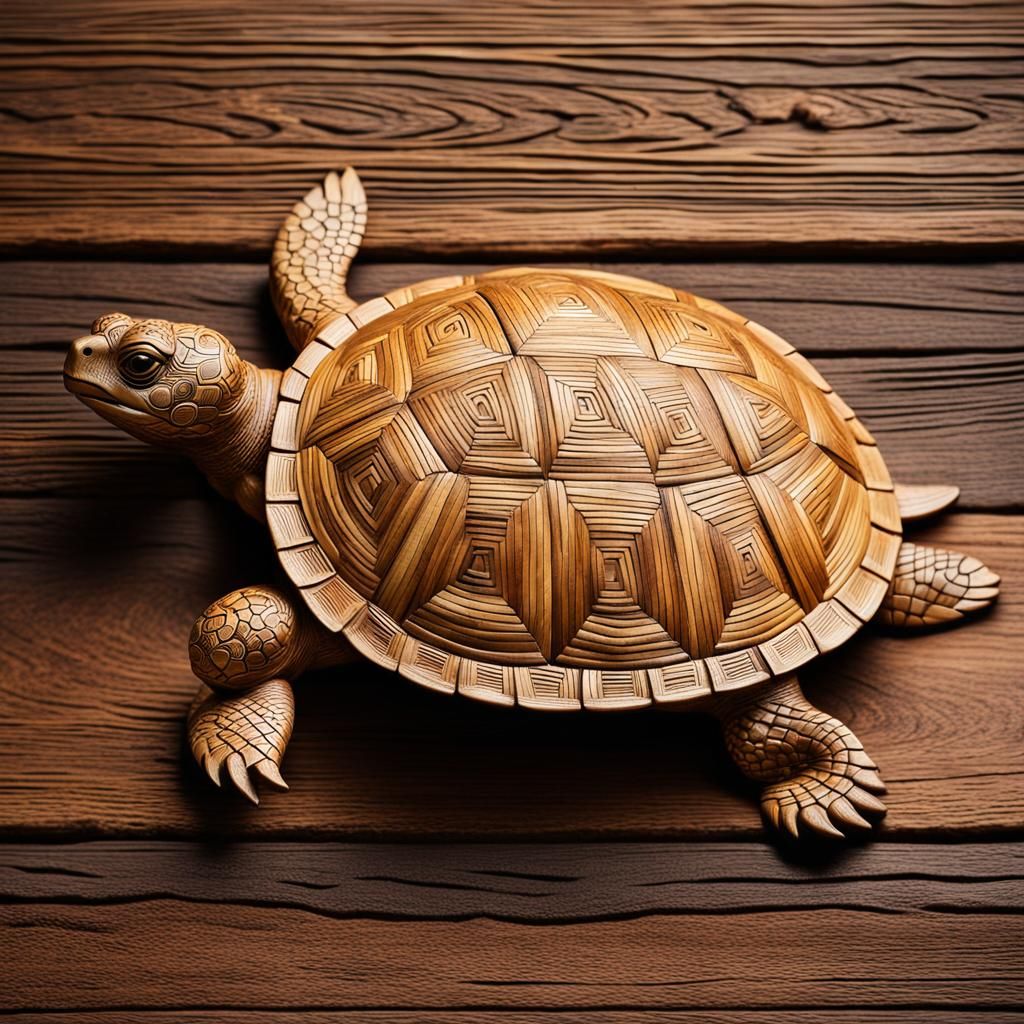 Rattan Shell Turtle Folk Art Handicraft