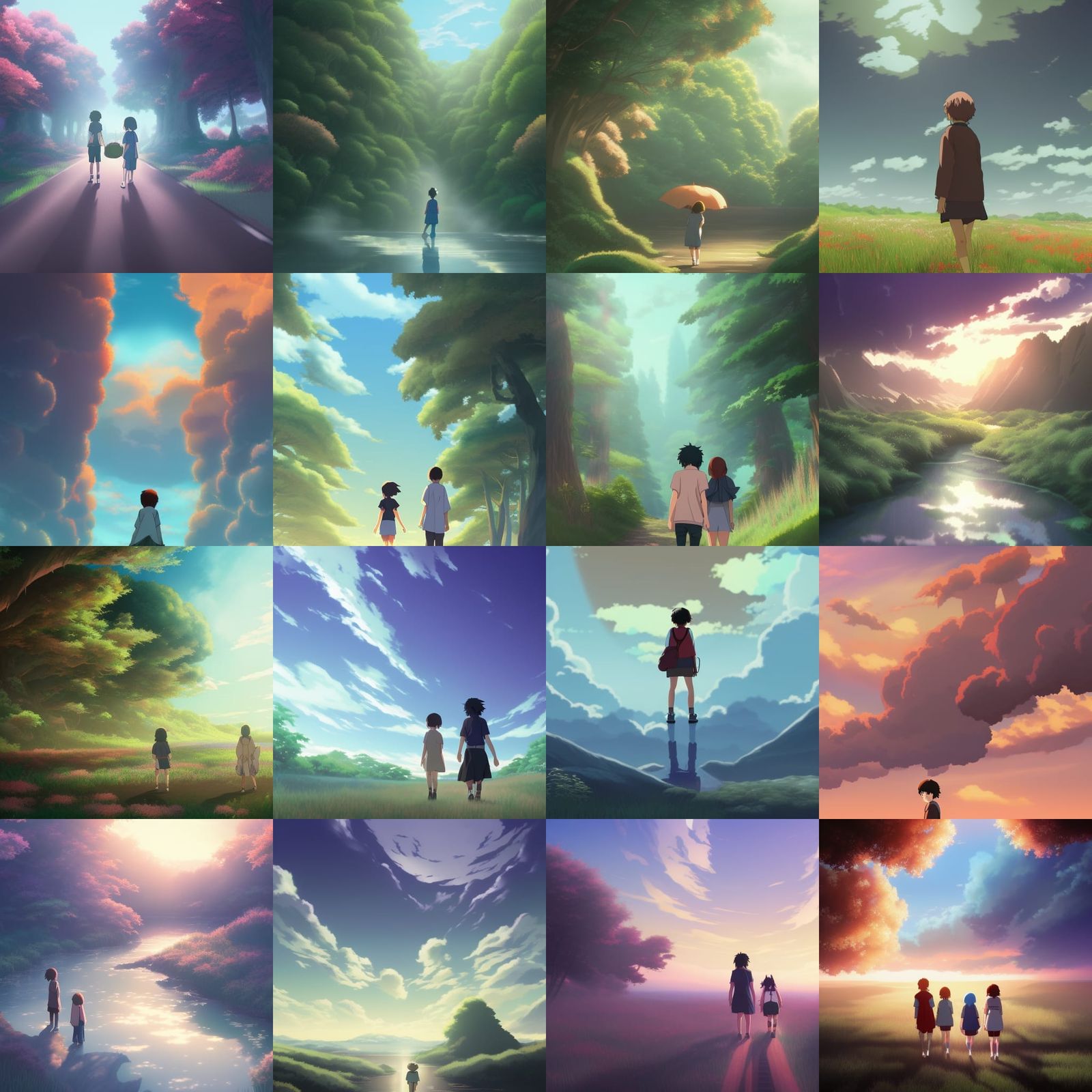 Anime Key Visual in Studio Ghibli Style
