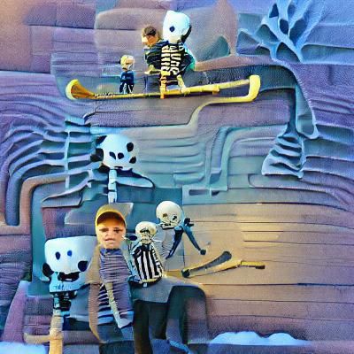 Minnesota Kid with Skeleton Crew