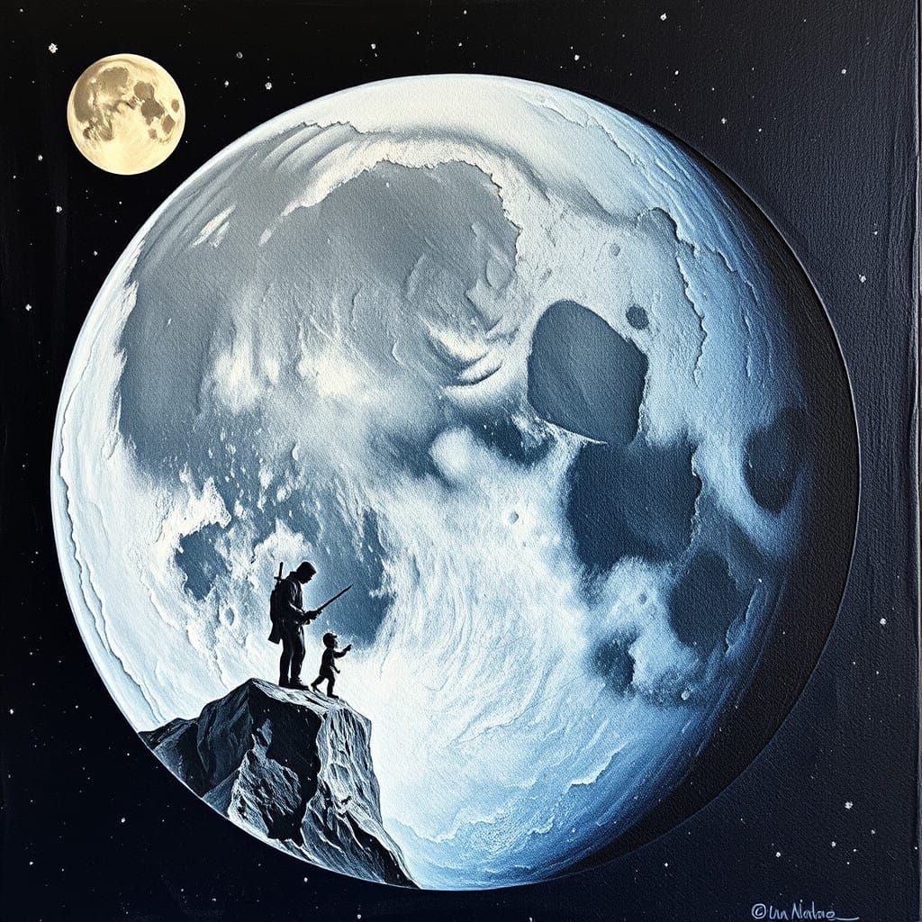 Lunar Impasto: A Stormy Moon Landing