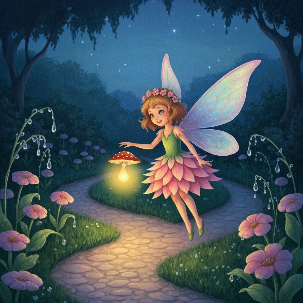 Whimsical Fairy Lantern in Enchanted Garden