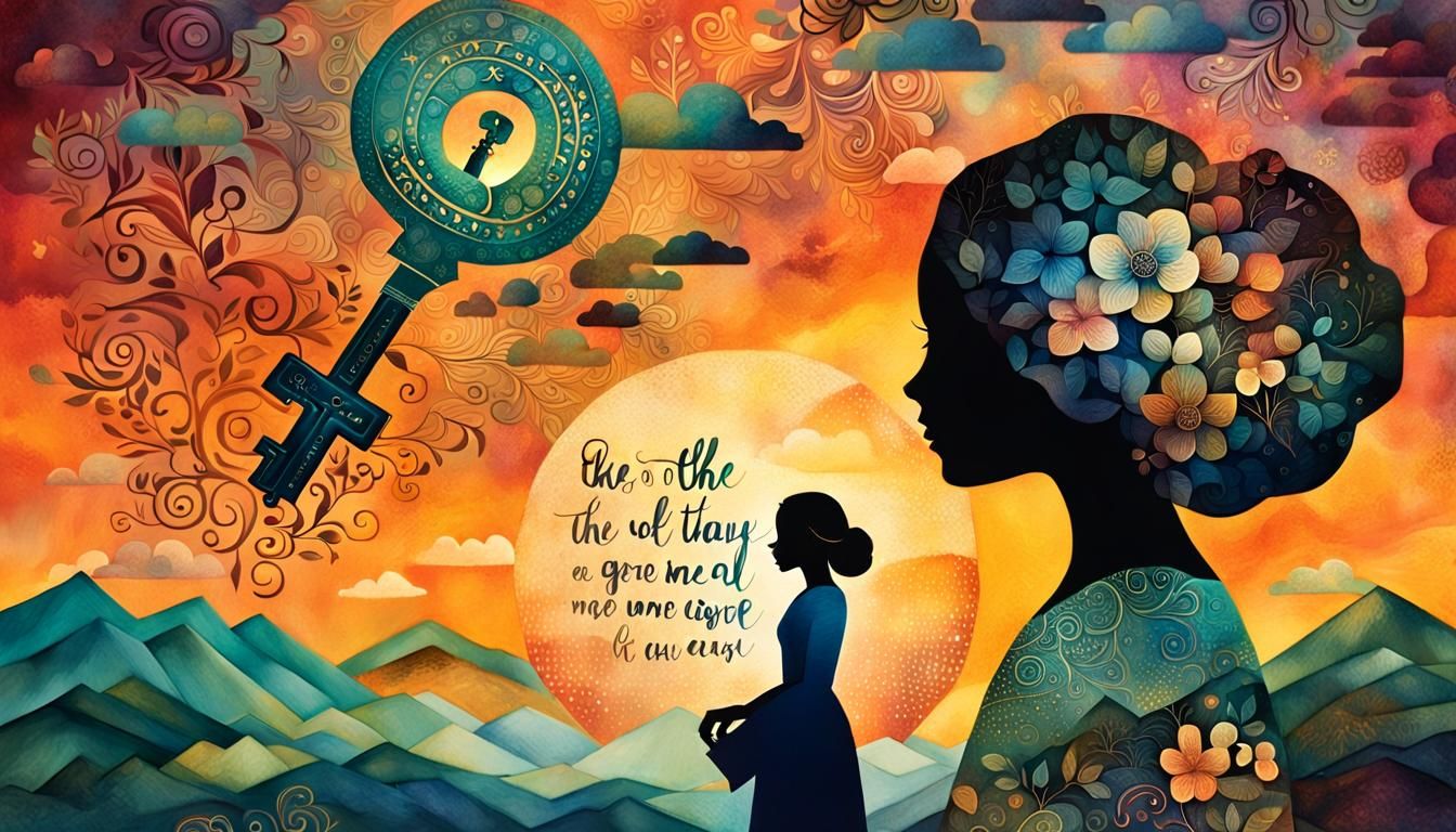 Inspirational Collage of Empowerment and Self-Discovery