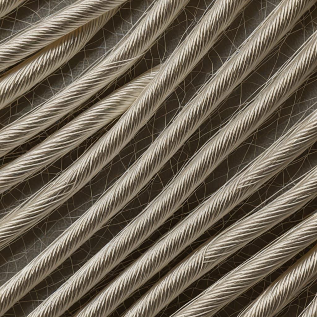 Thread twisting through the image as a pale glow