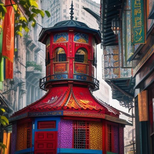 Colorful Cloisonné Design in High Resolution