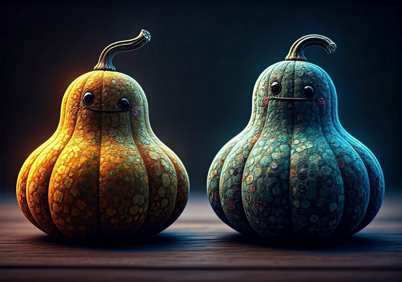 Intricate Patchwork Gourd Monsters in CGI