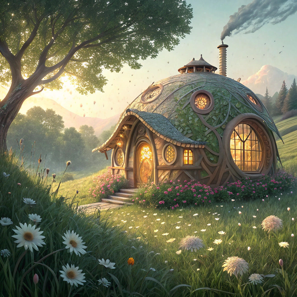 Whimsical Slipper House in Emerald Meadow