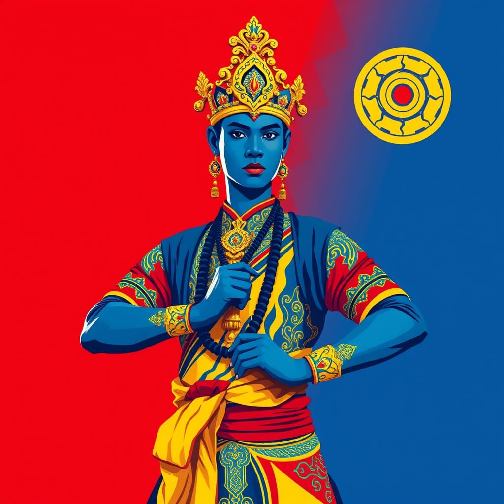 Thai Dancer Depicting the Hindu God Vishnu