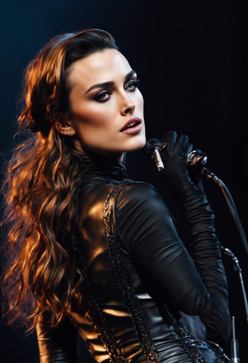 Rockstar Pop Singer in Baroque Updo