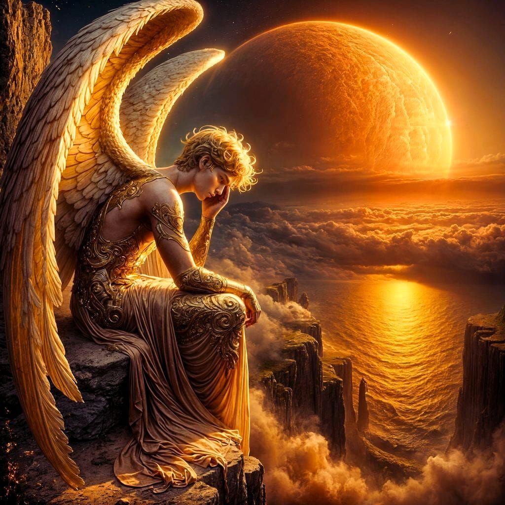 Classical Romantic Icarus in Despair