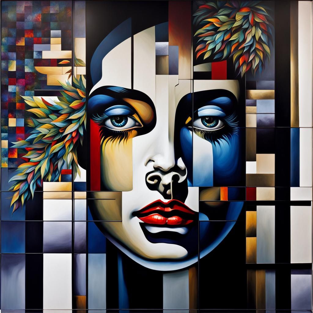 Surreal Portrait Art with Dreamlike Abstraction