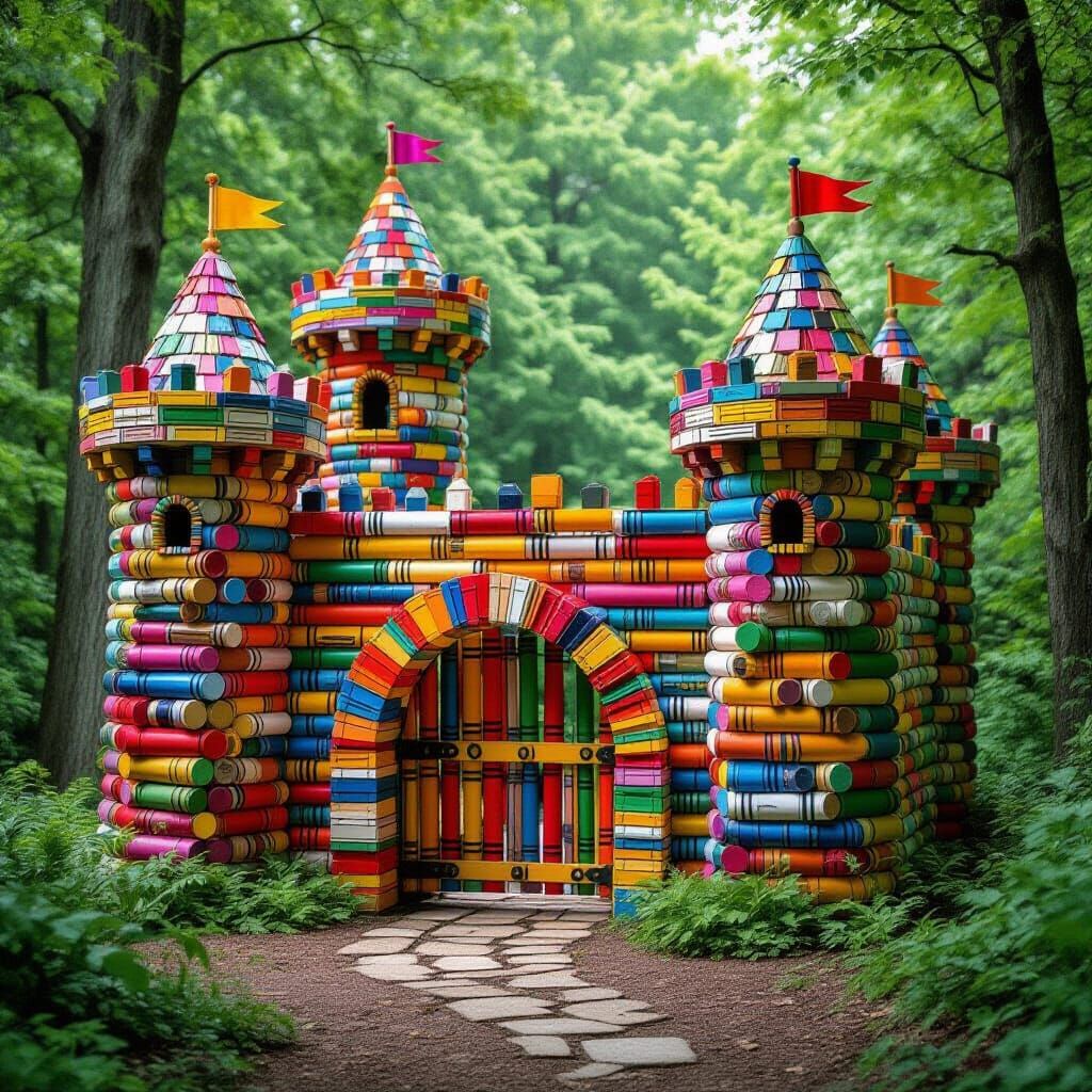 Crayon Fortress with Crayon Forest
