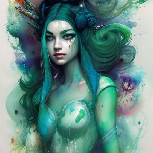 Lizard Scale Beauty in Gouache and Watercolor