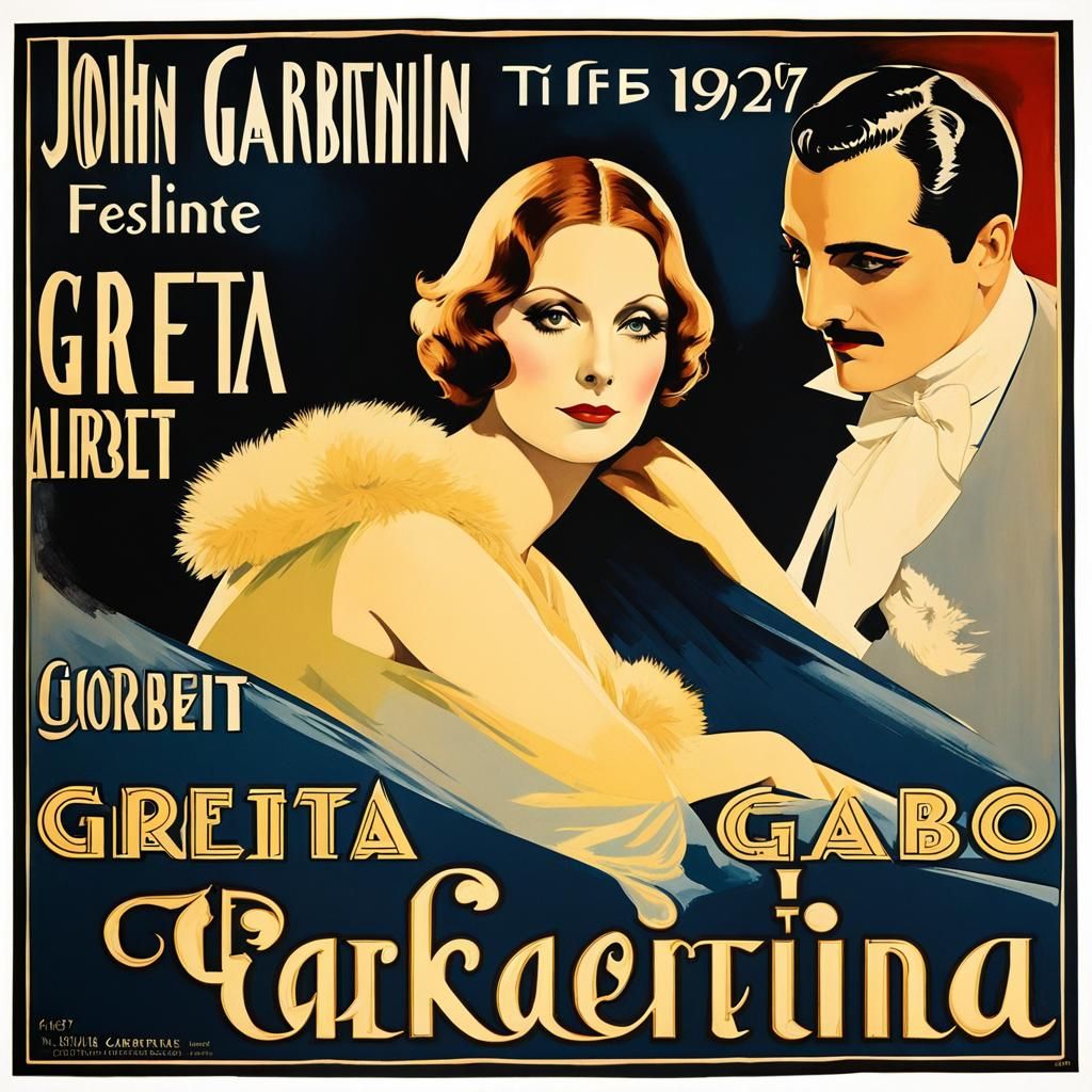 Era 1920s, silent movie poster