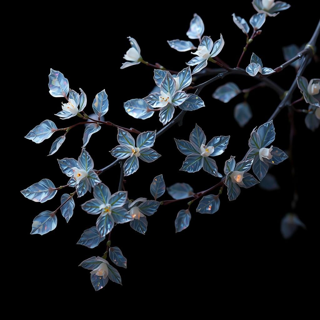 Crystal Vine in Luxurious Hyperrealistic Style