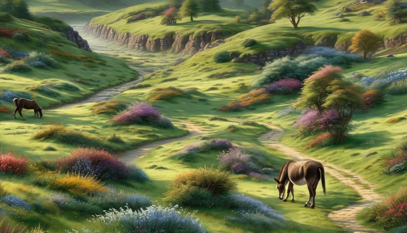 ❤️‍🔥💚🇬🇧THE JACK-DONKEY IN THE EXMOORE-NATIONAL-PARK-UK🇬...