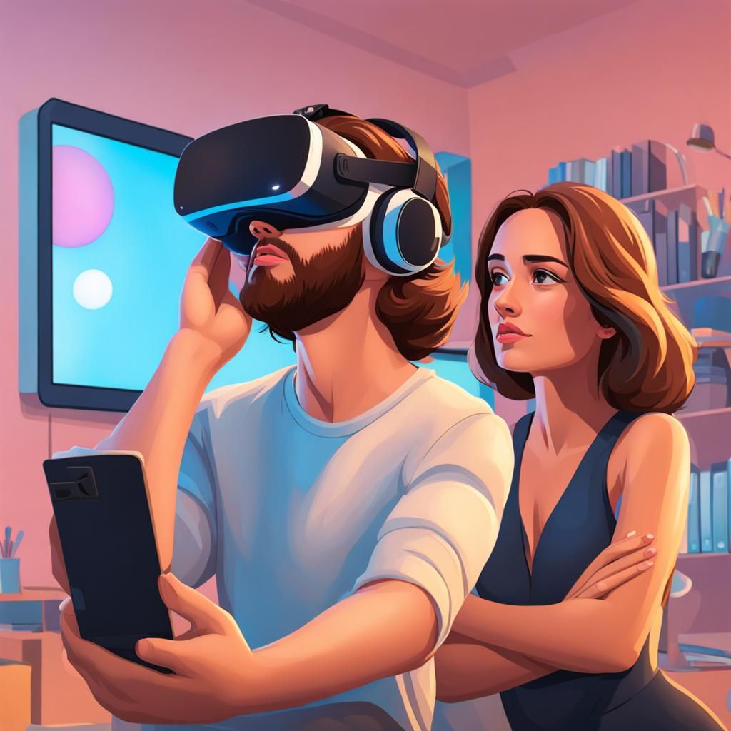 Meme: Distracted Boyfriend and Virtual Reality