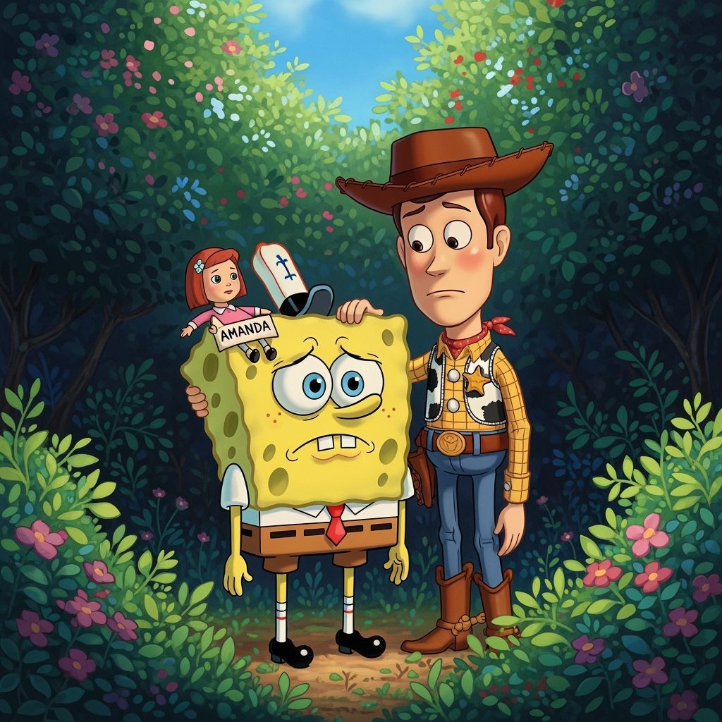 SpongeBob and Woody Comfort, Miyazaki Style