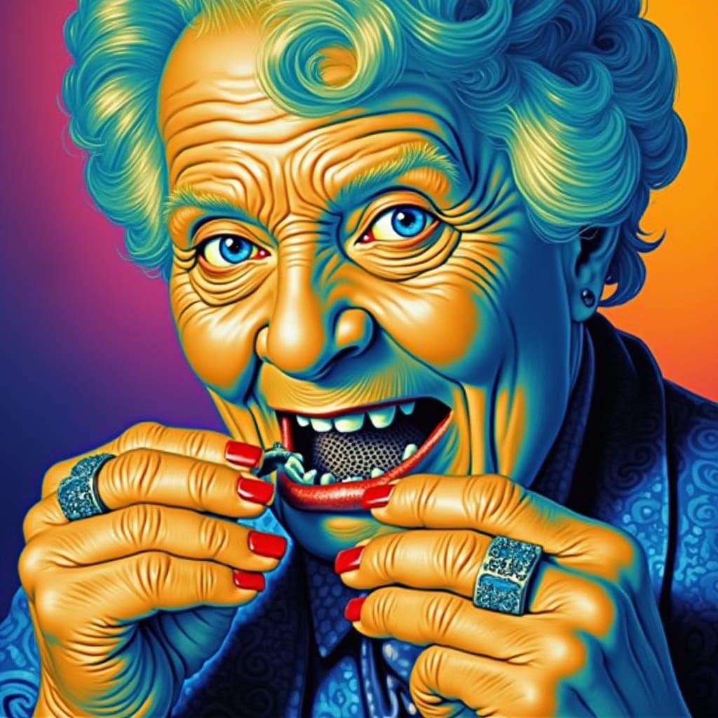 Granny Got Weird Metal Mouth