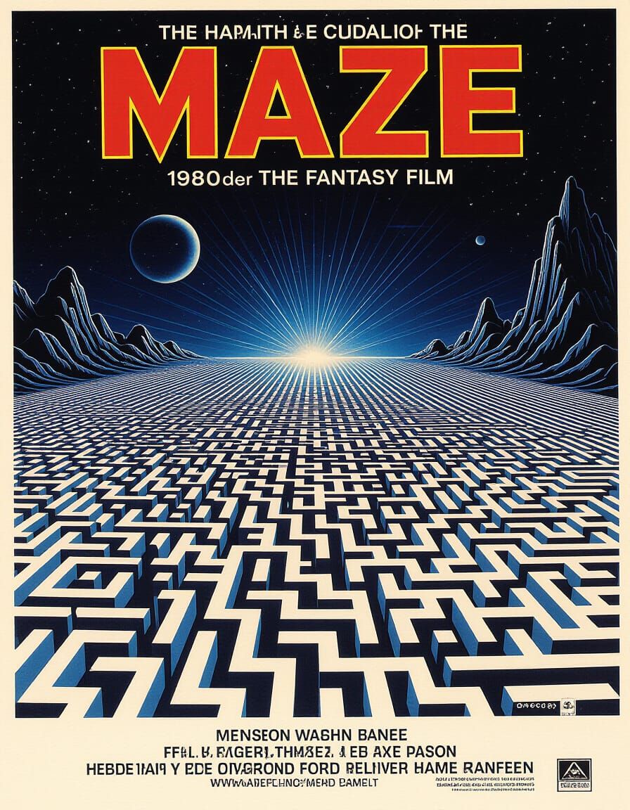 Maze: Imaginary 1980s Fantasy Film Poster