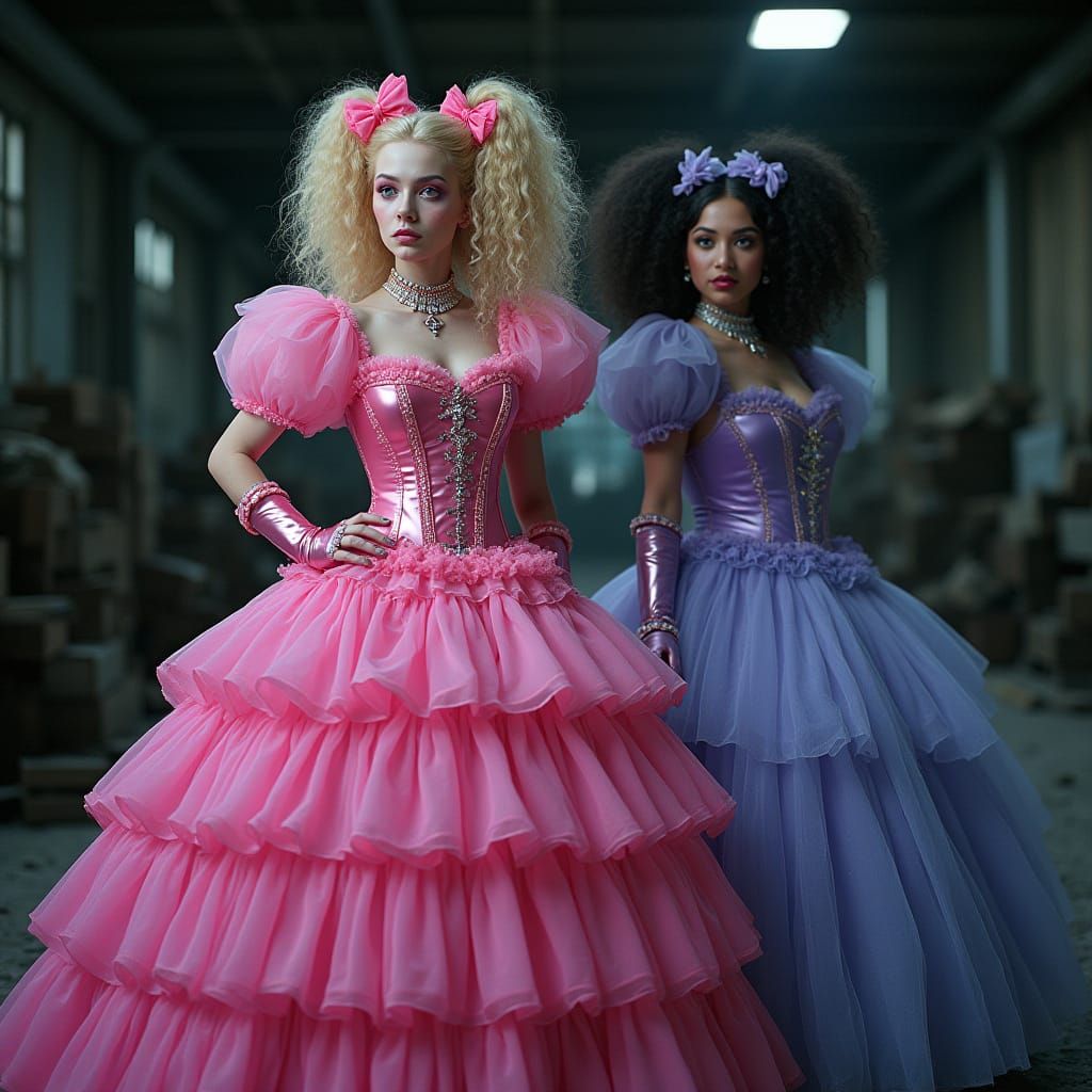 Cyberpunk Princesses Captured by Fairy Princes in Abandoned ...