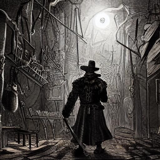 Distressed Vampire in Dark Fantasy Prison Cell