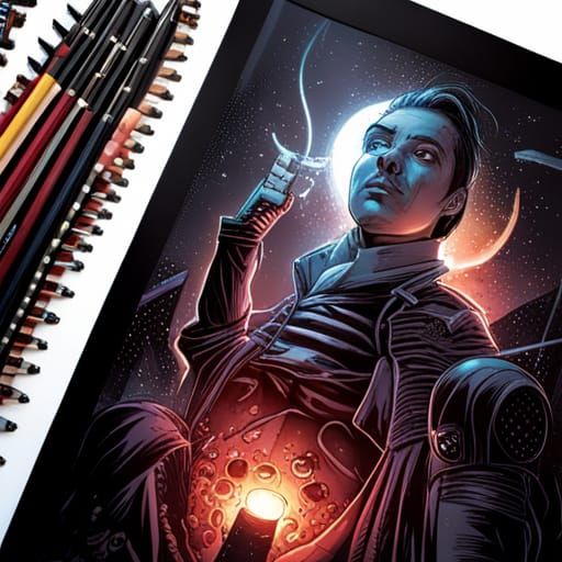 Humiliating Comic Book Scene in Modern Style