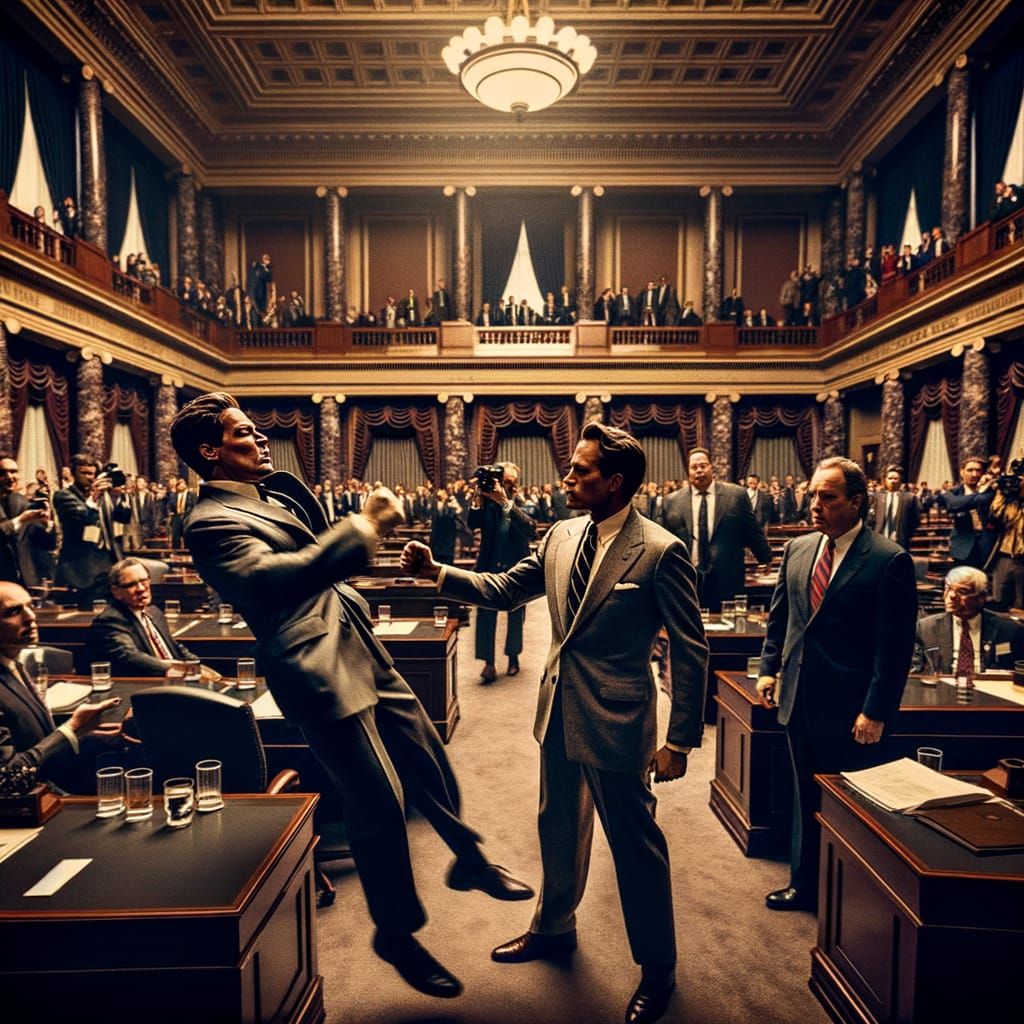Senator's Dramatic Confrontation in the Senate Chamber