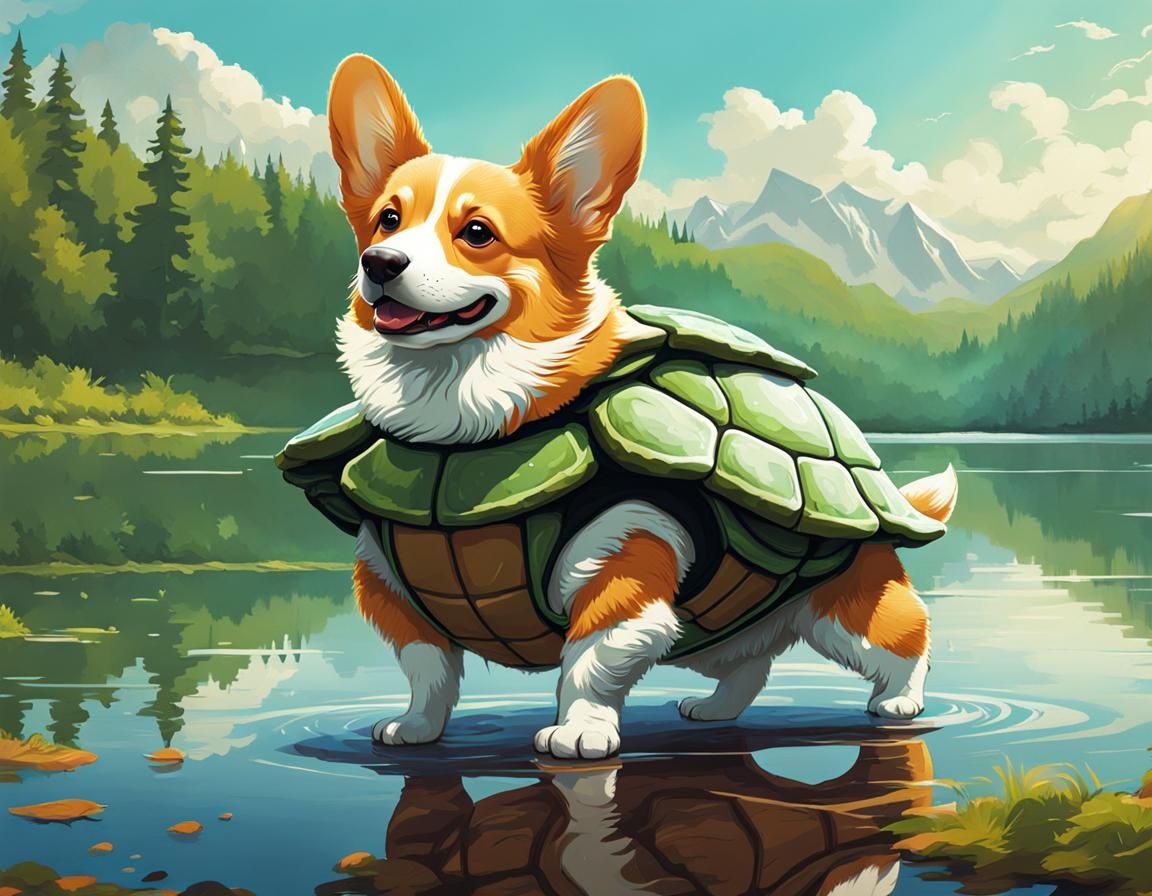Turtle Corgi 😃