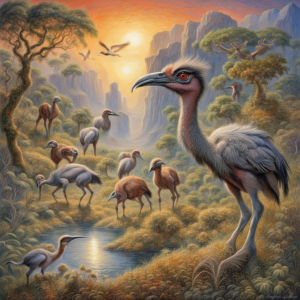 Prehistoric flightless birds