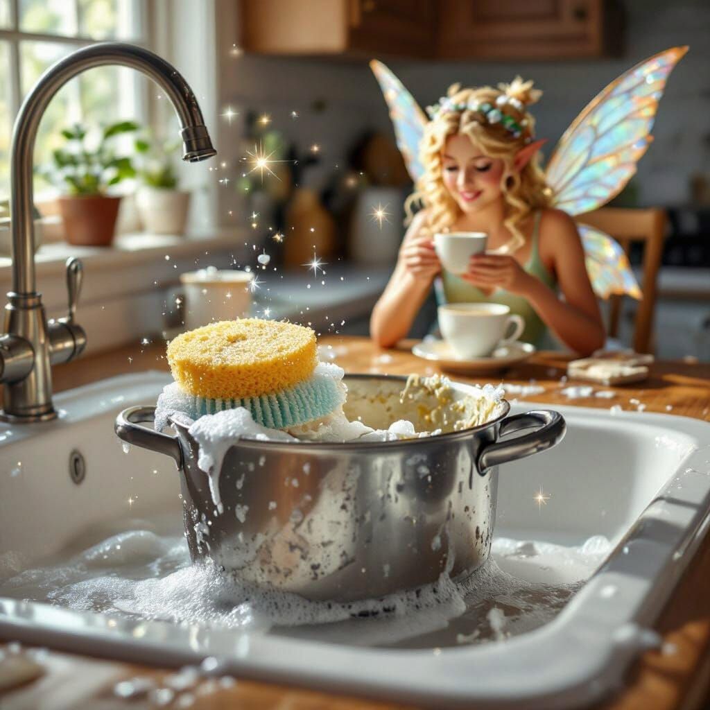 The magical scrubbing sponge