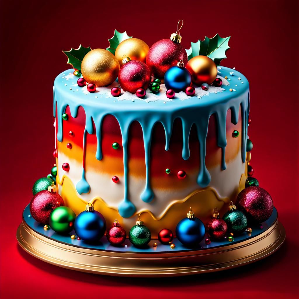 A wonderful special Christmas cake