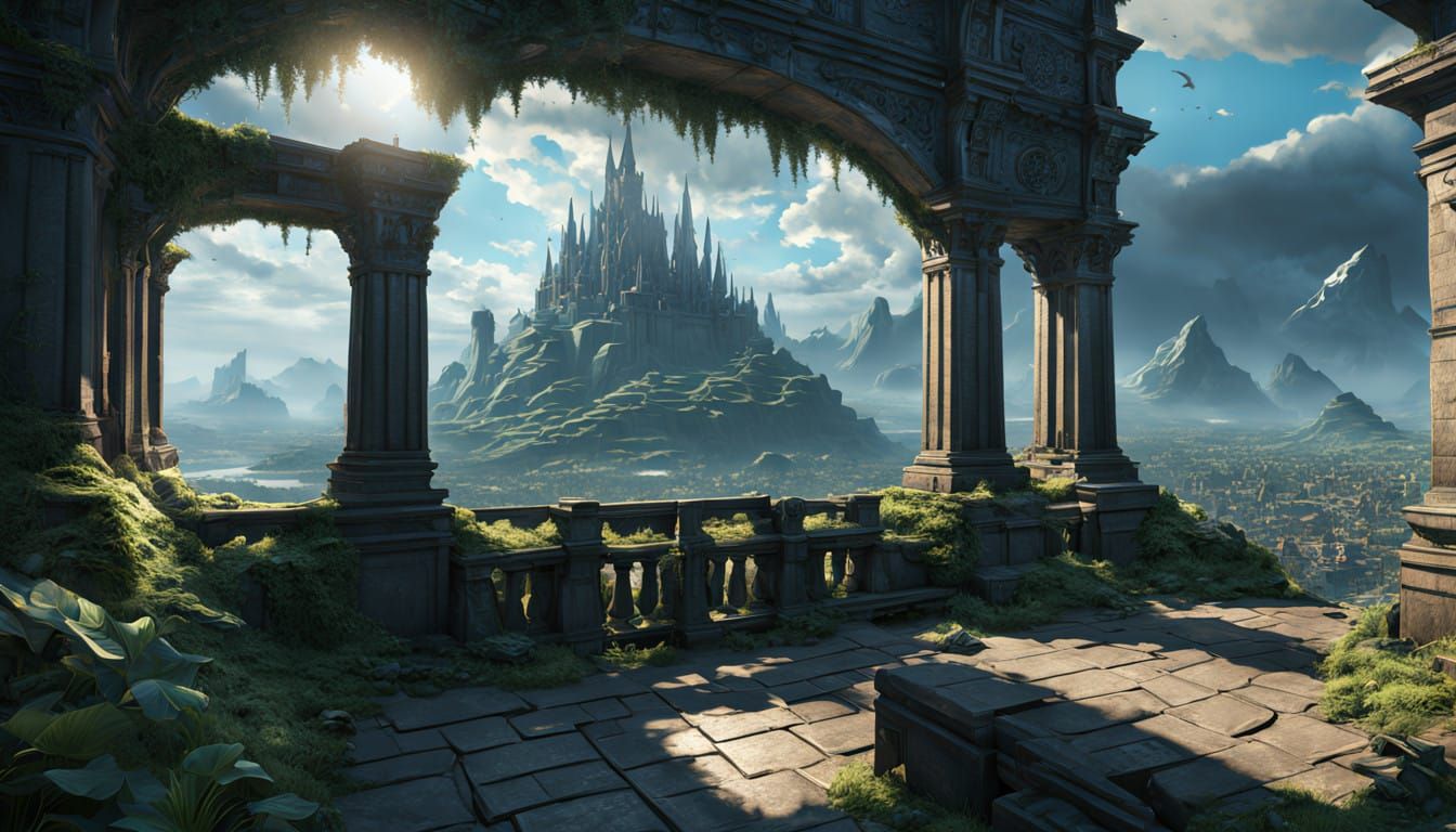 Epic Cityscape in Vibrant, Cinematic 3D Style