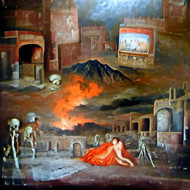 Pompeii's Final Moments: Engulfed in Ash and Fire