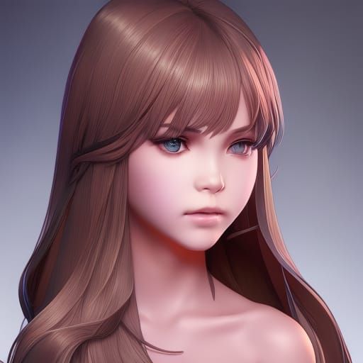 Hyperdetailed Portrait of Kristina Pimenova in Unreal Engine...