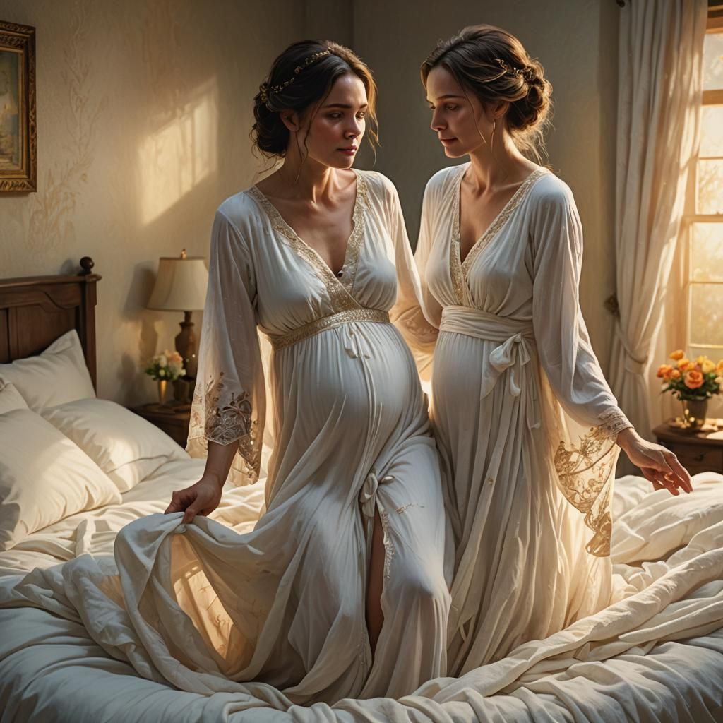 Fantasy Wife Beckons Husband Back to Bed