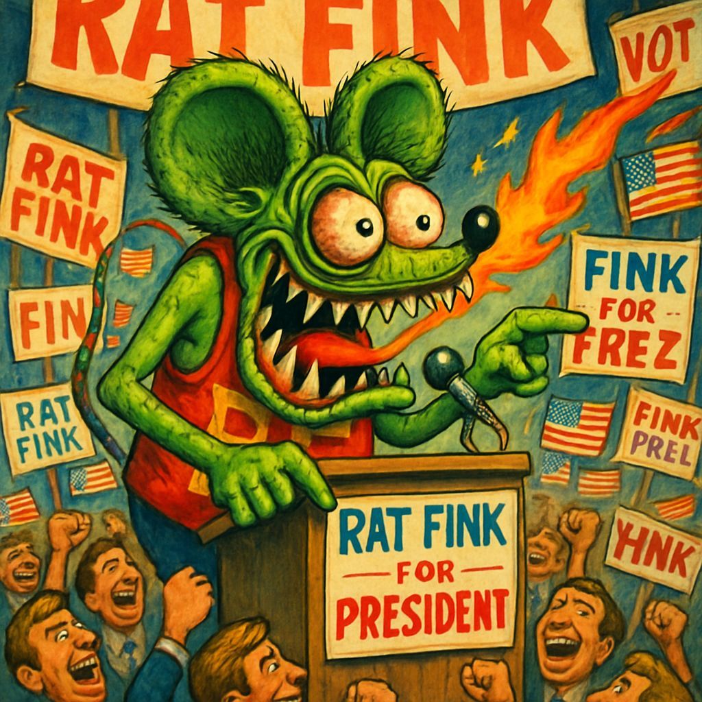 Rat Fink Monster Runs for President