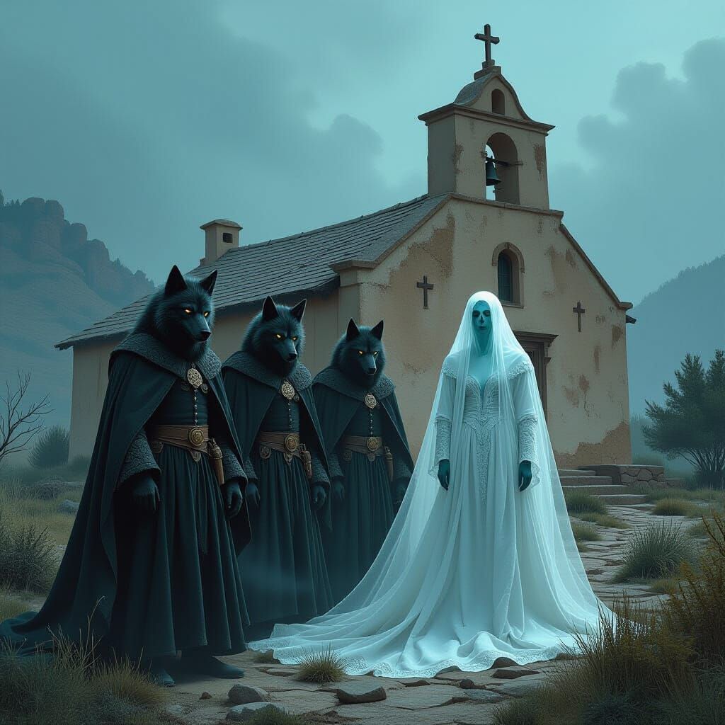 Eerie Werewolves and Ghost Behind New Mexico Church