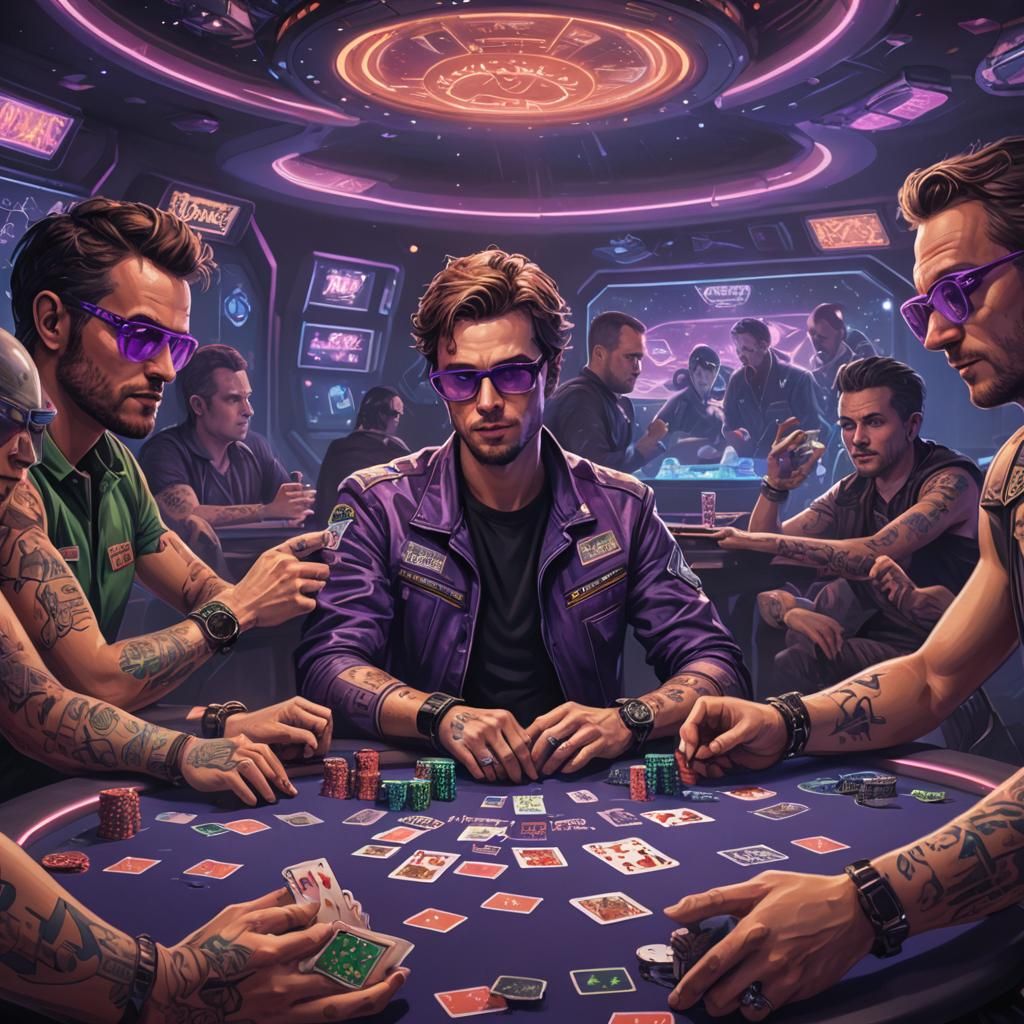 Martian Photobombing a Poker Tournament in Rutkowski Style